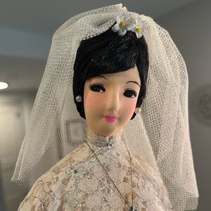 Vintage 1960s Bupbe Bach-Tuyet Vietnamese Wedding Doll